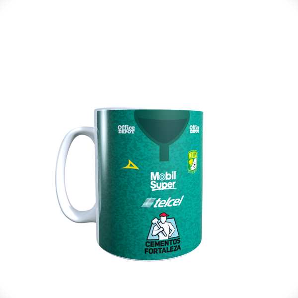 TAZA BLANCA CAMISETA  LEON