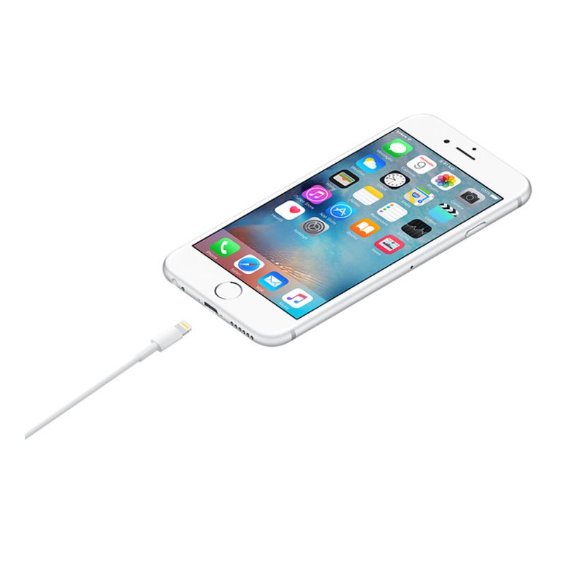 CABLE USB LIGHTNING PARA IPHONE, IPAD, IPOD ALTA CALIDAD GENERICO BLANCO