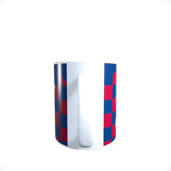 TAZA BLANCA CAMISETA  BARCELONA