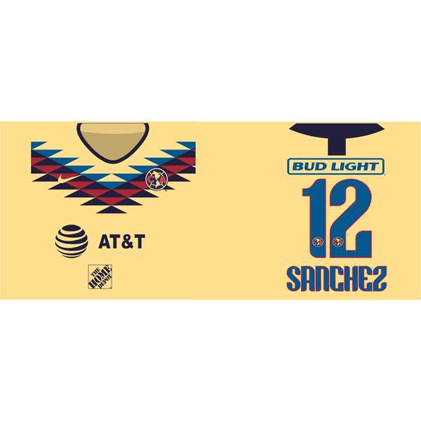 TAZA BLANCA CAMISETA  AMERICA AMARILLA