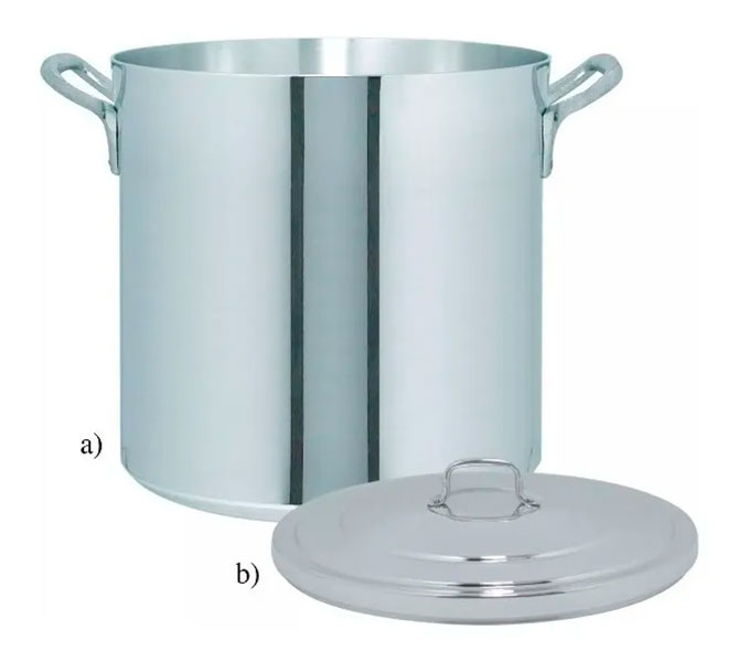 Vaporera, Olla 35 Lts Aluminio Triple Fuerte