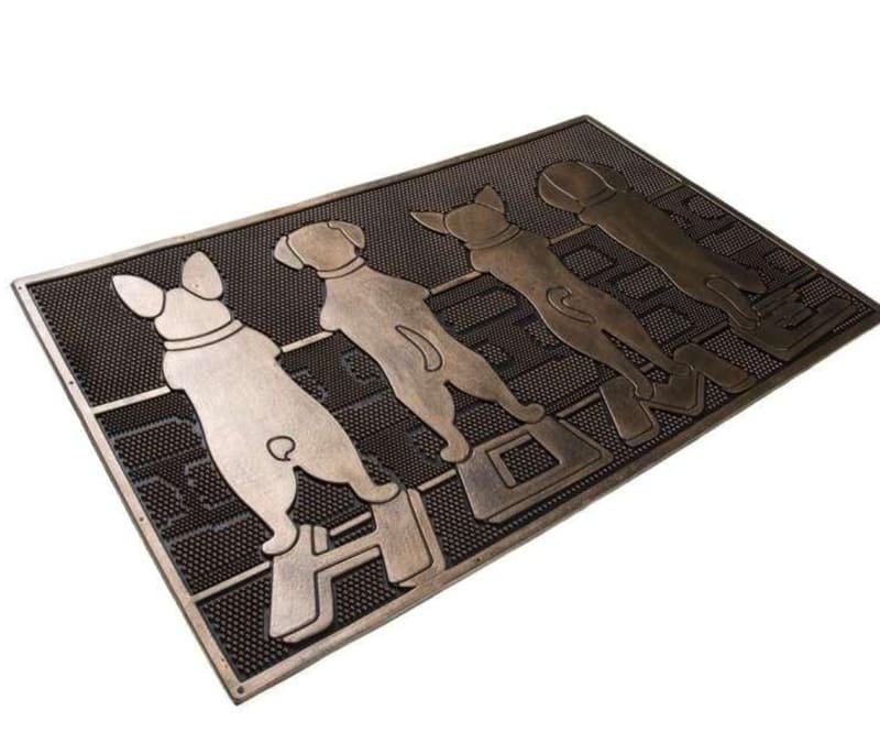 Tapete De Entrada Puerta Diseño Mascotas Perritos Home 75x45cm