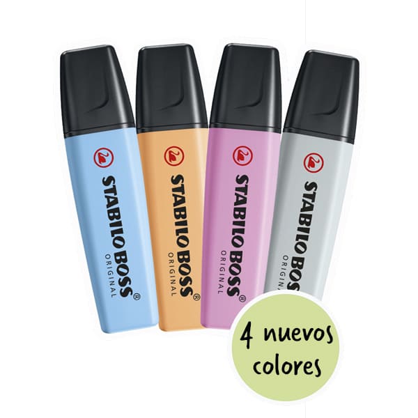 Stabilo Boss Pastel Marcatextos 4 Tonos Nuevos