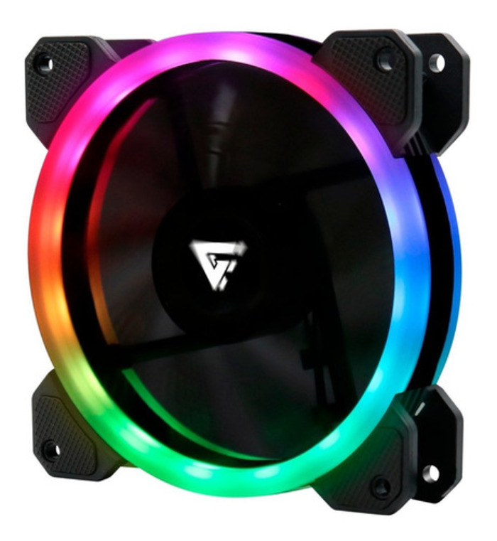 Kit 3 Ventiladores Pc 120 Mm Led Rgb + 2 Tiras Led Rgb Game Factor Silencioso Alto Flujo