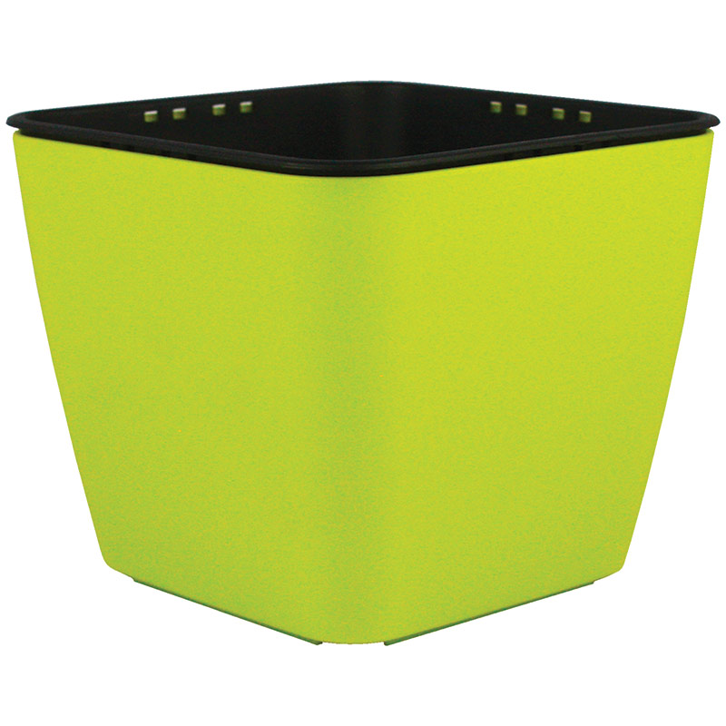 Smart Garden Maceta autorregable RA1009 decorativa ovalada bajita Mini Autorriego inteligente Verde Mate Plástico ABS anti UV (10cm de diámetro x 9cm de alto)