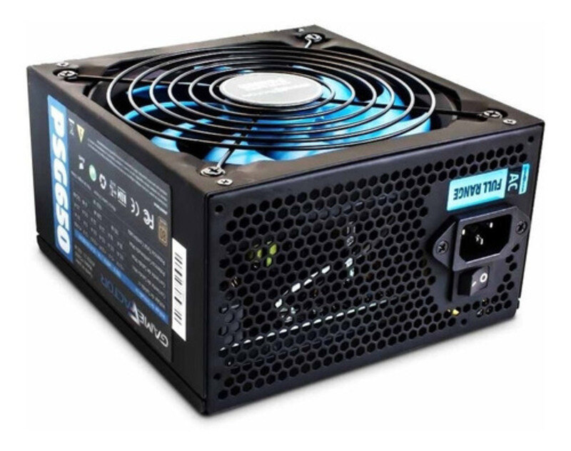 Fuente De Poder Pc 650w 80 Plus Certificada Atx Game Factor Nueva Sellada Proteccion Multiple