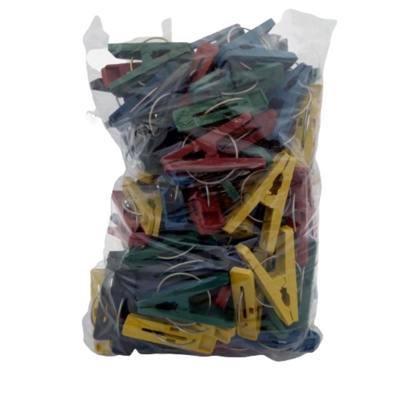 PINZA BROCHE PARA ROPA (100 PZAS)