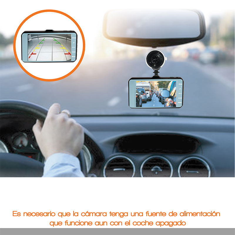 Pantalla  Táctil de 3.4 pulgadas con ALTA DEFINICIÓN 1080P . Ideal para coches particulares, flotillas, camiones, taxis, Uber, Didi, Cabify y vehículos repartidores.