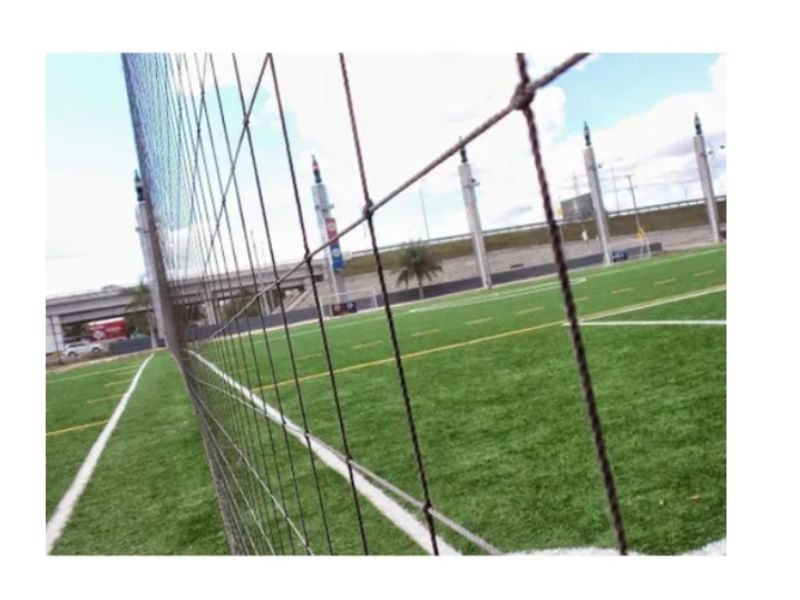 Malla red perimetral de porteria footbol voleybol 8x25m Cuadro de 10x10cm