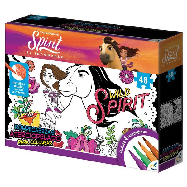 ROMPECABEZAS ATERCIOPELADO PARA COLOREAR SPIRIT