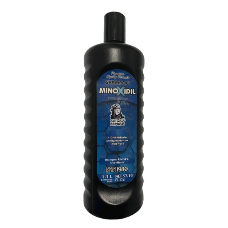 Shampoo Minoxidil Mayoreo Indio Papago 6 Botellas Crecimiento Cabello Anti Caída