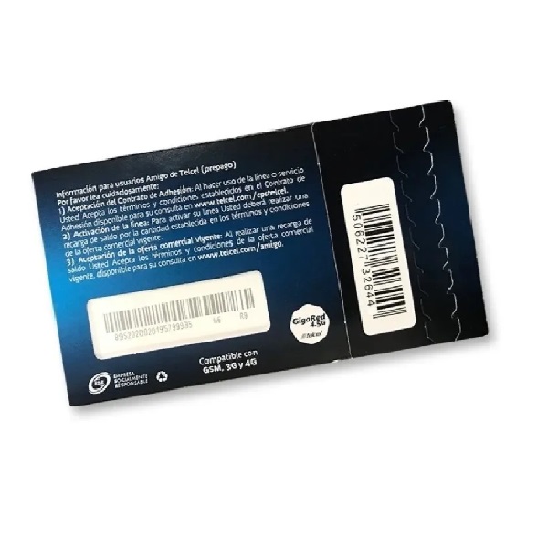 Chip Telcel 4g Con 7 Días De Servicio Con Whatsapp Ilimitado