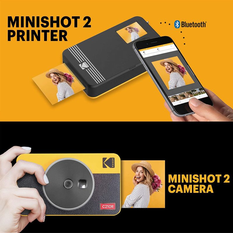 Kodak Mini Shot 2 Retro Cámara Instantánea E Impresora C210r Blanca
