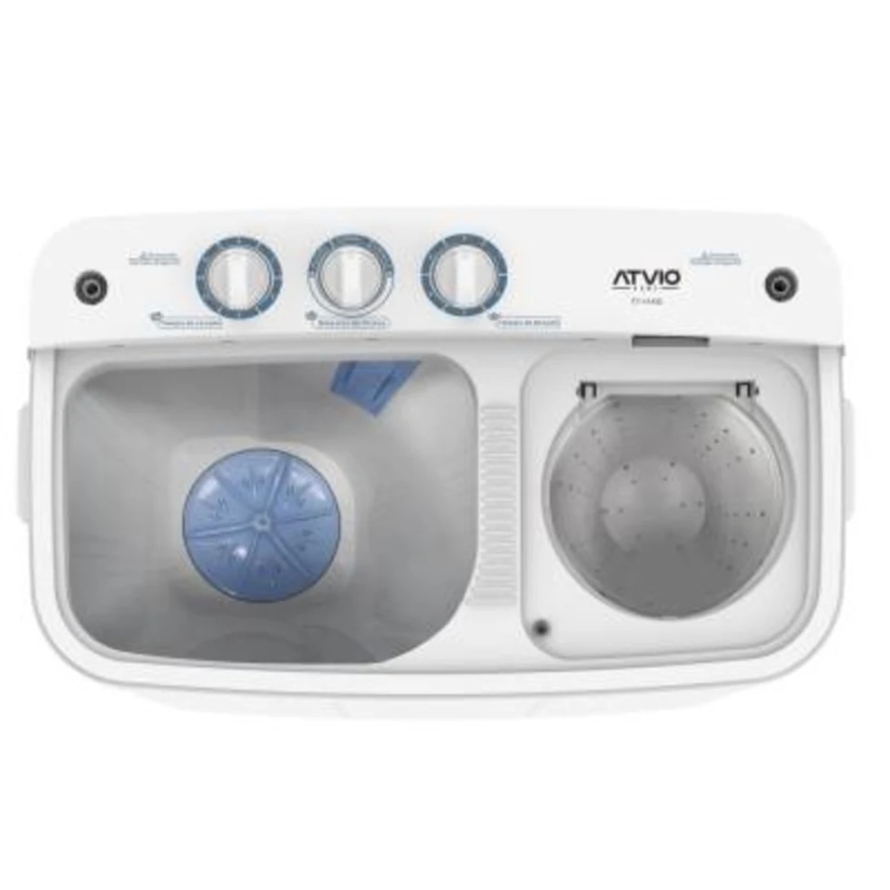 Lavadora Semiautomática Doble Tina Atvio Home 11 kg Con Centrifugo 4.6 kg Blanca TT-11kg
