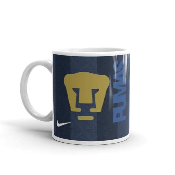 TAZA BLANCA CAMISETA PUMAS UNAM 1