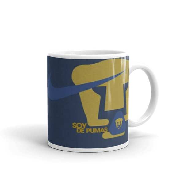 TAZA BLANCA CAMISETA PUMAS UNAM 1