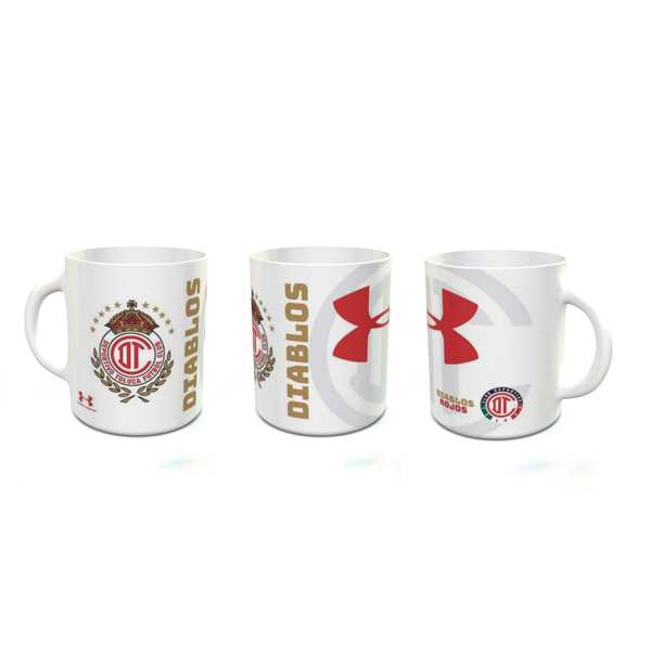TAZA BLANCA FUTBOL TOLUCA FONDO BLANCO