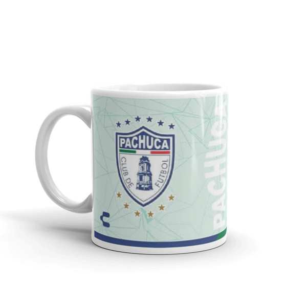 TAZA BLANCA FUTBOL PACHUCA DONDO AZUL