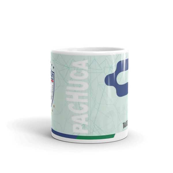 TAZA BLANCA FUTBOL PACHUCA DONDO AZUL