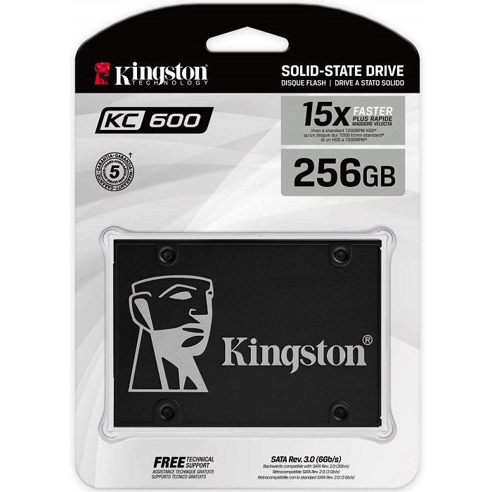 Unidad Estado Solido SSD 256GB Kingston KC600 SKC600/256G.