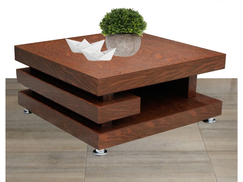 Juego de Mesas Modelo Babilonia Grande 3 Piezas en Parota