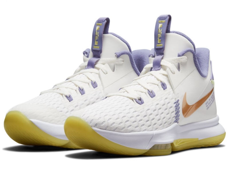 Tenis Nike LeBron Witness 5 Summit White Metallic Bronze CQ9380-102