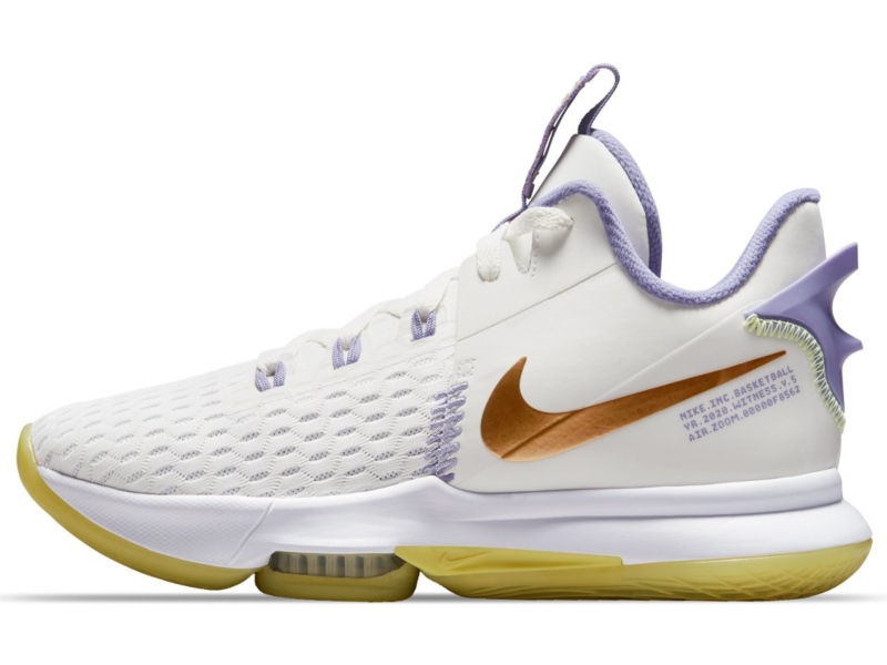 Tenis Nike LeBron Witness 5 Summit White Metallic Bronze CQ9380-102