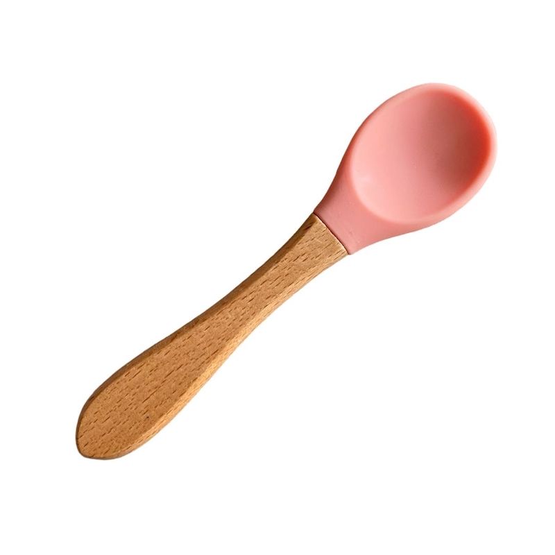 Set de babero, plato y cuchara de silicon para bebé. SET de ablactación