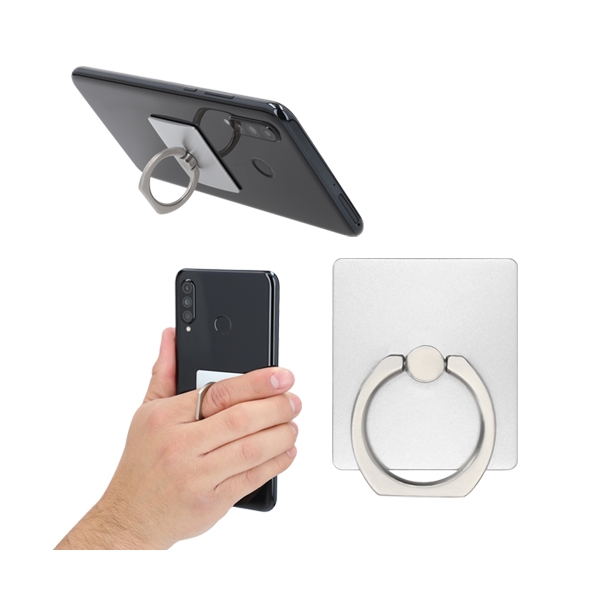 Soporte Dedos Cuadrado Celular Negro