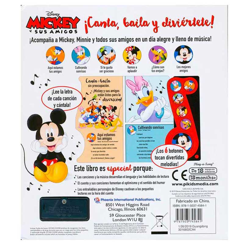 Libro Mickey Canta Y Baila