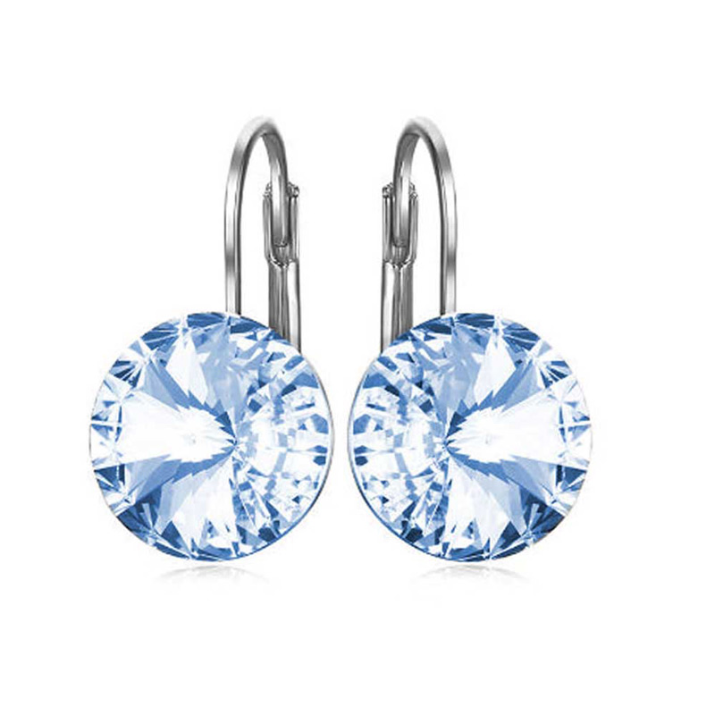 Aretes Colgantes SWAROVSKI CRYSTALS RIVOLI azul cielo