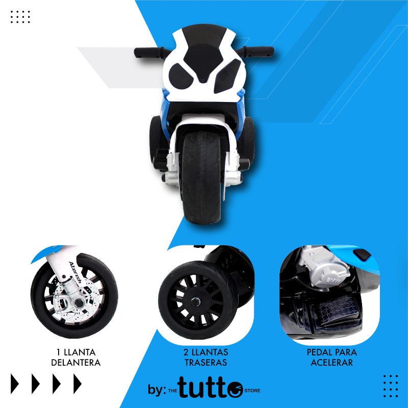 MONTABLE MOTOCICLETA ELECTRICA BMW S1000RR 6V AZUL