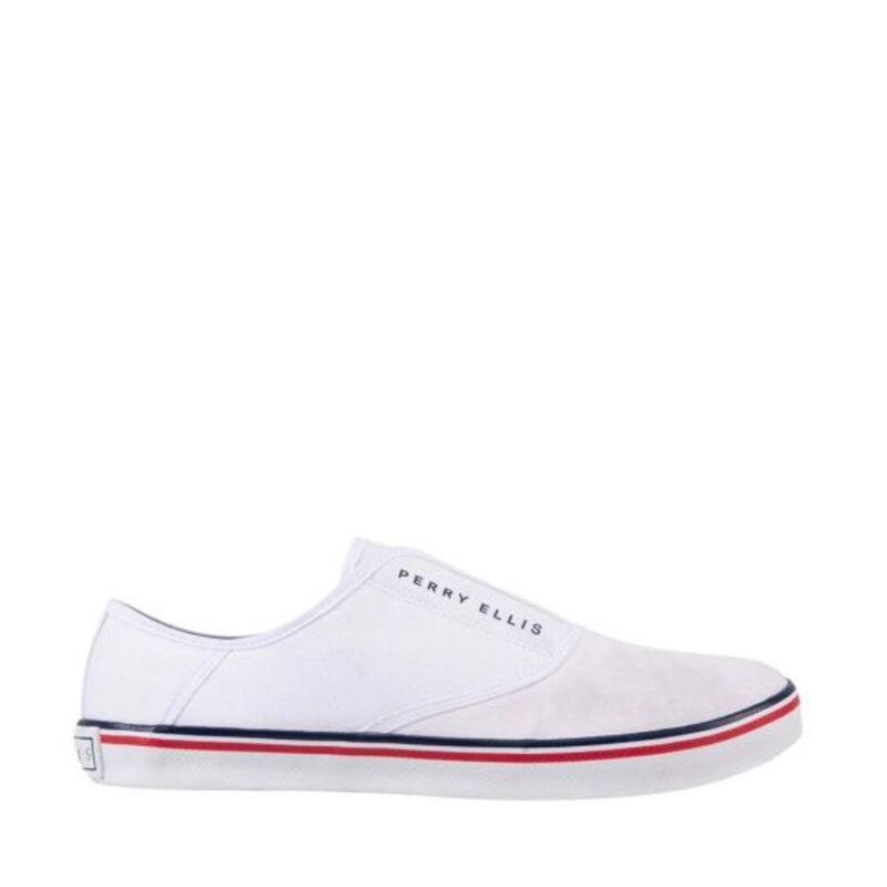 Tenis Para Hombre Casual Perry Ellis Color Blanco 603