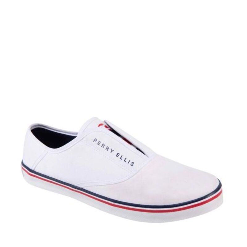 Tenis Para Hombre Casual Perry Ellis Color Blanco 603
