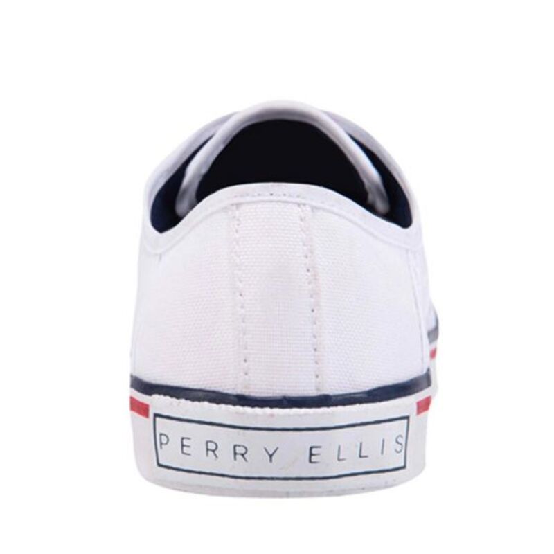 Tenis Para Hombre Casual Perry Ellis Color Blanco 603
