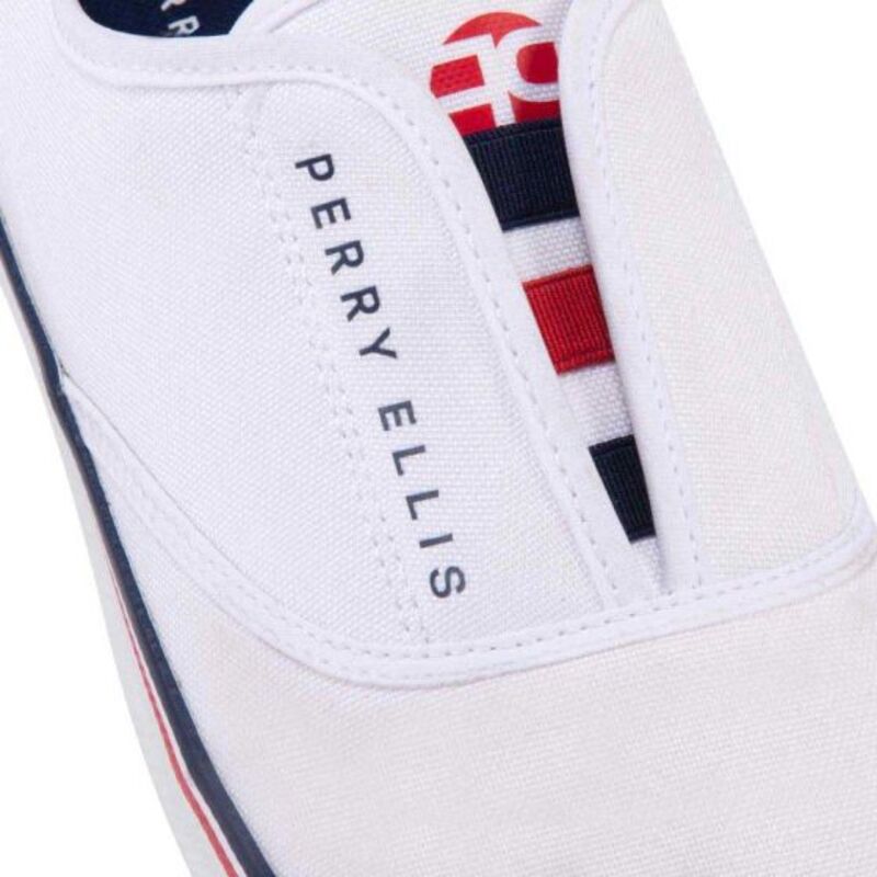 Tenis Para Hombre Casual Perry Ellis Color Blanco 603