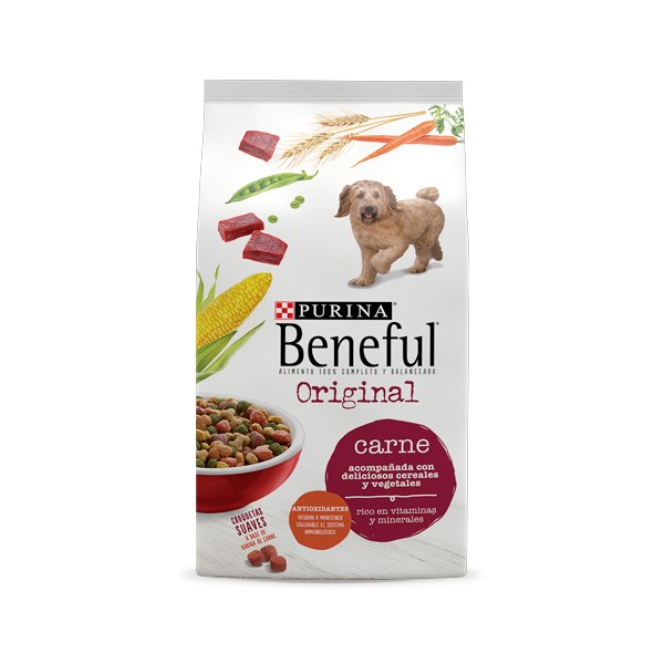 BENEFUL Croquetas para Perro Adulto Original sabor Carne 20 Kg