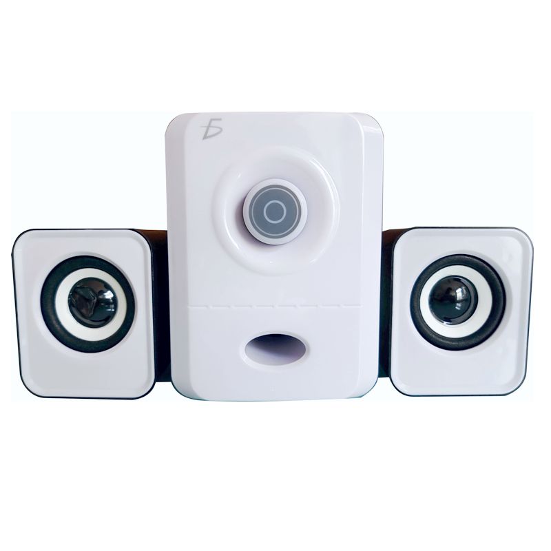 BOCINAS PARA COMPUTADORA O LAPTOP SONIDO ESTEREO BUEN SONIDO, BLANCAS