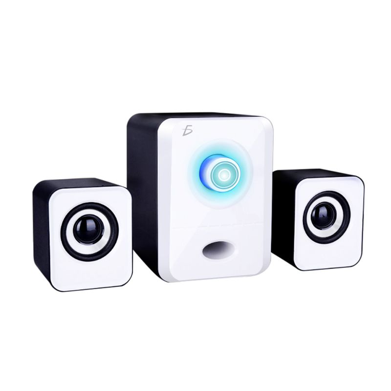 BOCINAS PARA COMPUTADORA O LAPTOP SONIDO ESTEREO BUEN SONIDO, BLANCAS