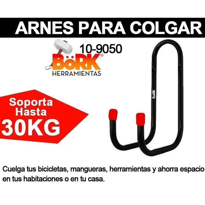 Soporte Para Colgar Bicicleta A La Pared Arnes De Acero Bork
