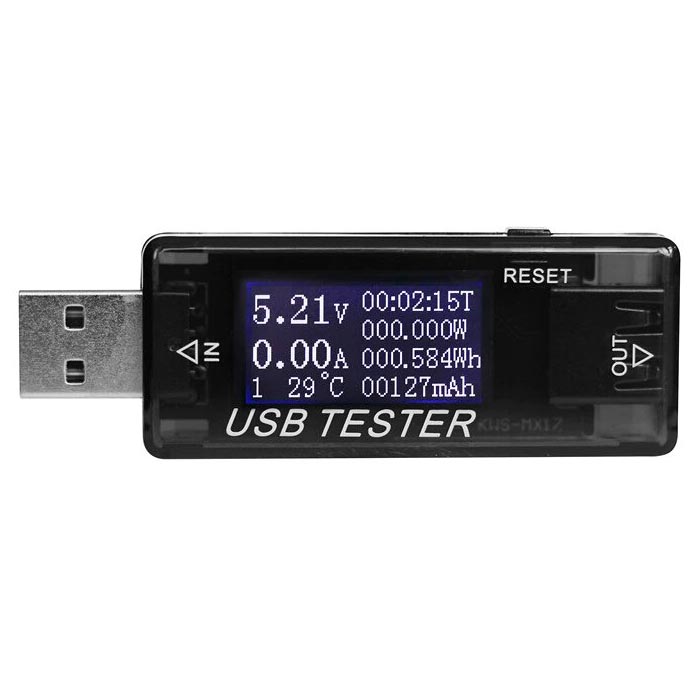 Multímetro Medidor Tester Voltaje Amperaje USB 8 en 1