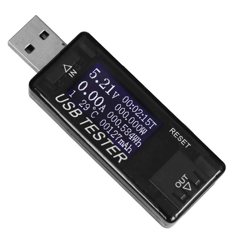 Multímetro Medidor Tester Voltaje Amperaje USB 8 en 1