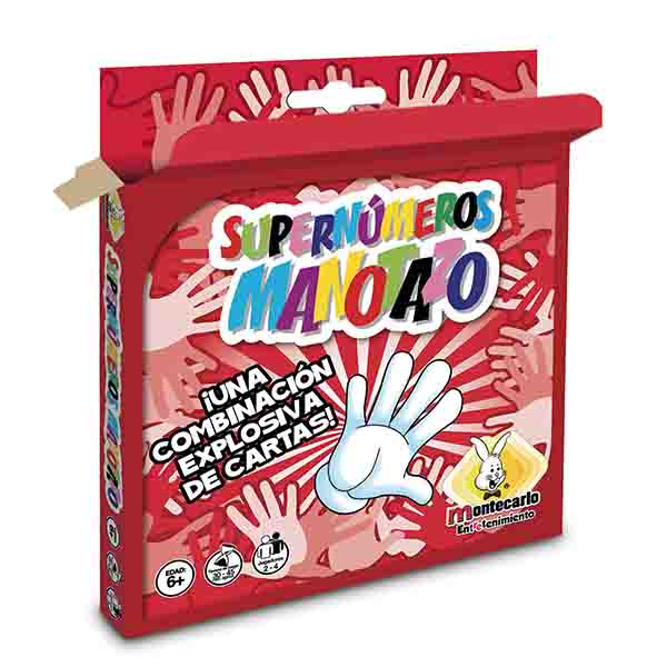 Super Números Manotazo Montecarlo Juego de mesa Familiar