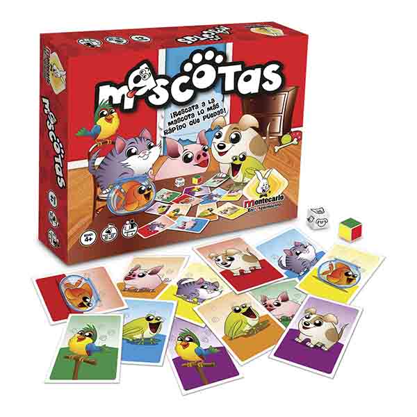 Mascotas Montecarlo Juego Mesa Didáctico Para Niños Escolar