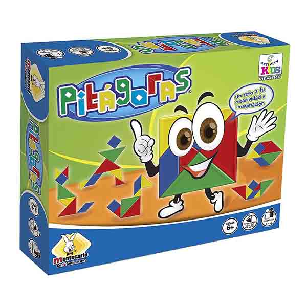 Pitágoras Tangram Novedades Montecarlo Rompecabezas didáctico infantil
