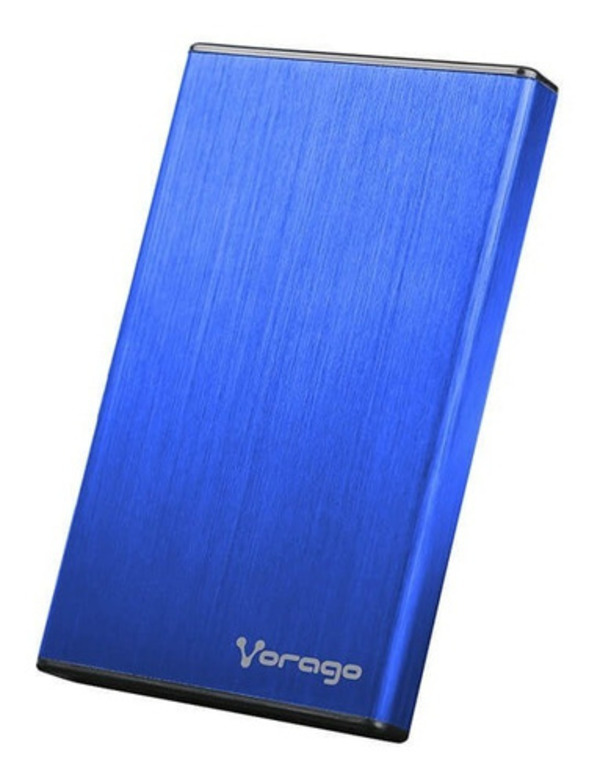 Case Para Disco Duro 2.5 Hdd Sata Usb 2.0 Vorago Hdd102 Azul