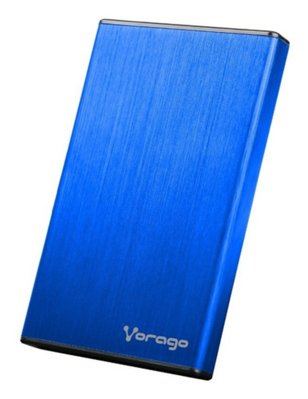 Case Para Disco Duro 2.5 Hdd Sata Usb 2.0 Vorago Hdd102 Azul