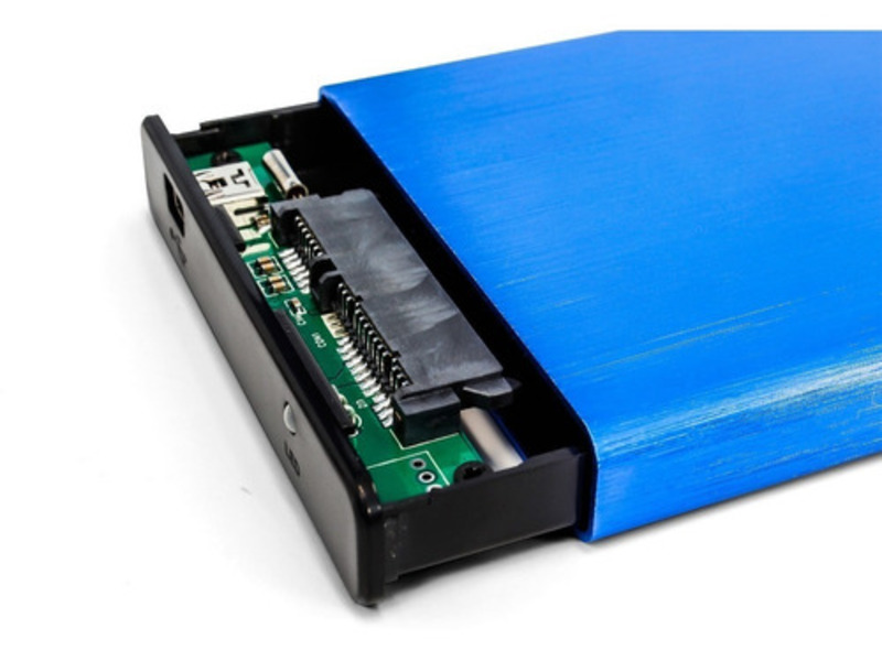 Case Para Disco Duro 2.5 Hdd Sata Usb 2.0 Vorago Hdd102 Azul
