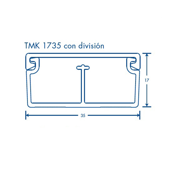 CANAL TMK 1735 THORSMAN BASE Y TAPA BLANCO 25 PZAS DE 2.5MTS 5301-01250