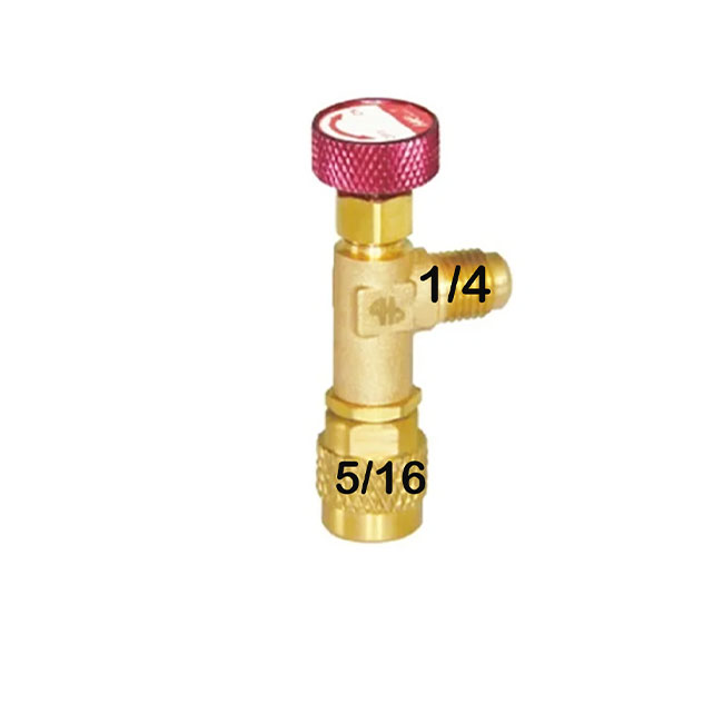 Válvulas para cargar refrigerante R22 y R410a